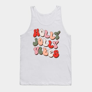 Holly Jolly Vibes Retro Design Tank Top